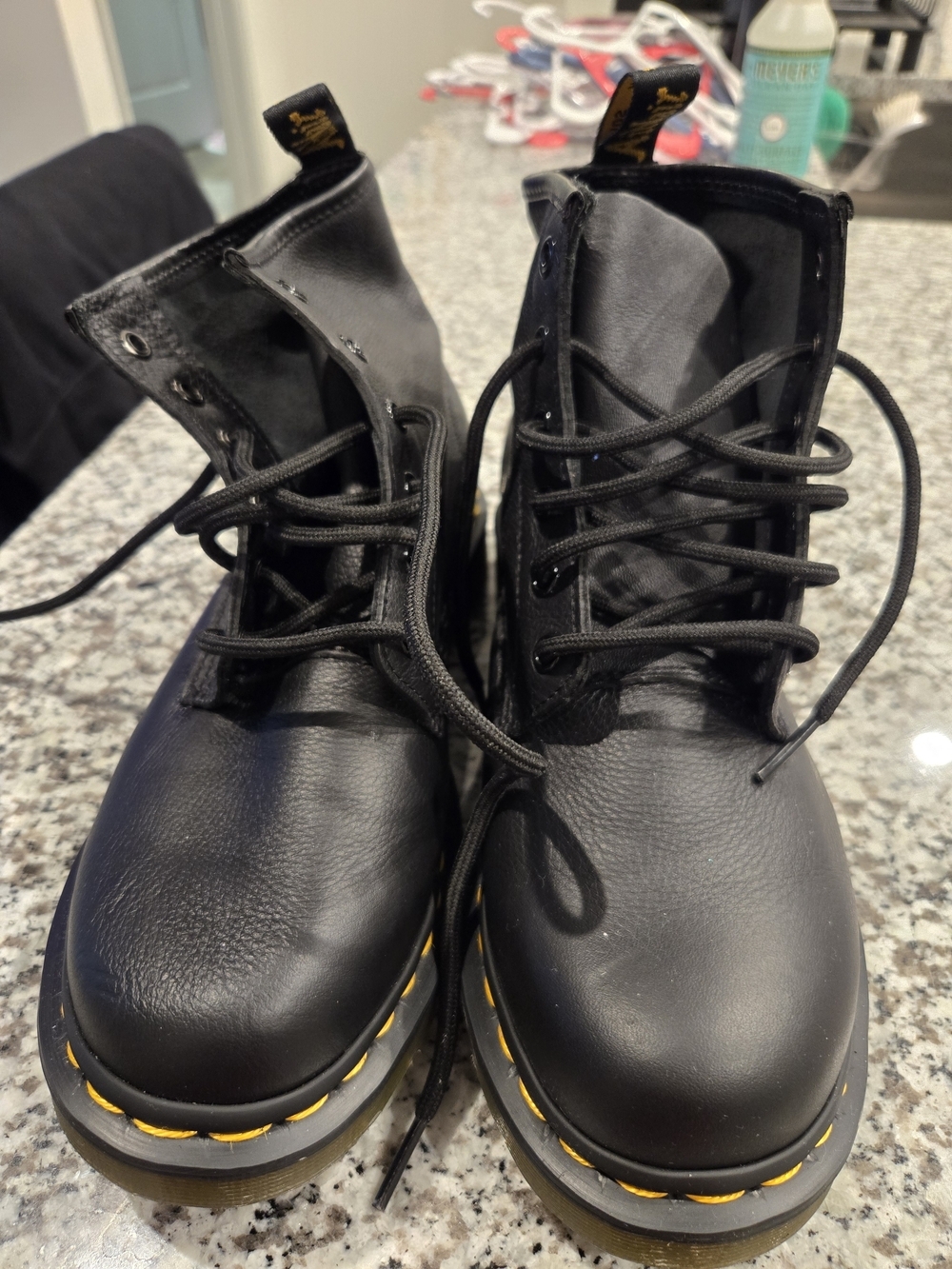 Dr Martens 101 Virginia Leather Ankle Boot Women's Black Size 9 - Picture 4 of 8